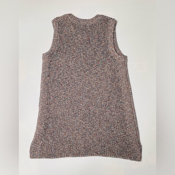 Ella Moss Womens Knitted Vest/Sleeveless Sweater Tank SZ L Indigo Mood - Picture 3 of 11